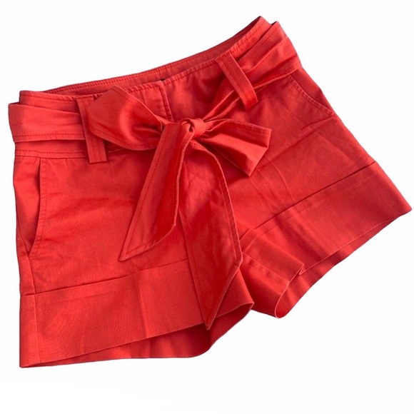 H&M Women’s Stretchy Summer Shorts in Red - Size 6 - Picture 1 of 8